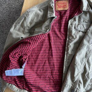 Levi Checkered Tan Canvas Jacket